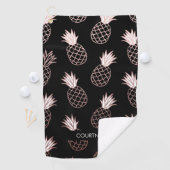 Serviette De Golf Motif mignon d'ananas (En situation)