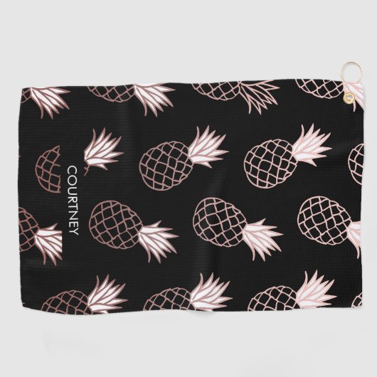 Serviette De Golf Motif mignon d'ananas (Horizontal)
