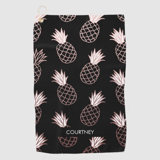 Serviette De Golf Motif mignon d'ananas (Devant)