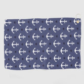 Serviette De Golf Motif mignon d'Ancre (Horizontal)