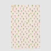 Serviette De Golf Motif mignon de cactus (Devant)