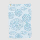 Serviette De Golf Motif mignon de taches bleu-clair (Devant)