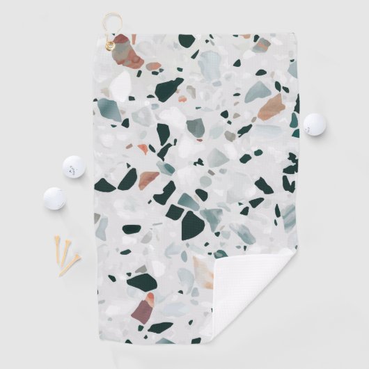 Serviette De Golf Motif moderne Abstrait Terrazzo (En situation)