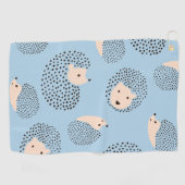 Serviette De Golf Motif moderne de Cute Hedgehog (Horizontal)