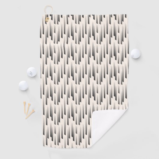 Serviette De Golf Motif moderne de pluie (En situation)