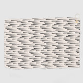 Serviette De Golf Motif moderne de pluie (Horizontal)
