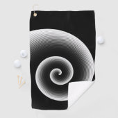 Serviette De Golf Motif moderne noir et blanc (En situation)