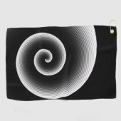 Serviette De Golf Motif moderne noir et blanc (Horizontal)