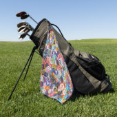Serviette De Golf Motif Montage Sticker Fruit (Vert)