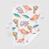 Serviette De Golf Motif nautique (En situation)