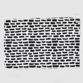 Serviette De Golf Motif noir de courses de brosse (Horizontal)