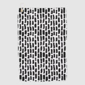 Serviette De Golf Motif noir de courses de brosse (Devant)