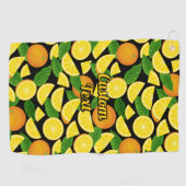 Serviette De Golf Motif orange (Horizontal)