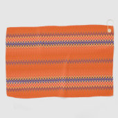 Serviette De Golf Motif orange Wavy (Horizontal)