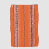 Serviette De Golf Motif orange Wavy (Devant)
