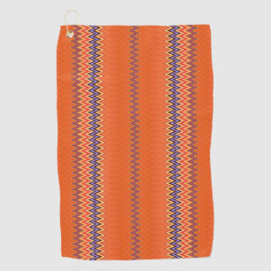 Serviette De Golf Motif orange Wavy