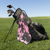 Serviette De Golf Motif Palm Tree (Vert)