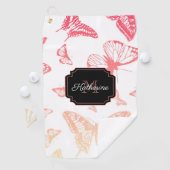 Serviette De Golf Motif papillon (En situation)