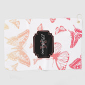Serviette De Golf Motif papillon (Horizontal)