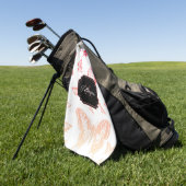 Serviette De Golf Motif papillon (Vert)