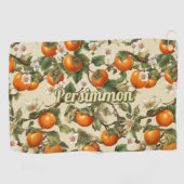 Serviette De Golf Motif Persimmons (Horizontal)