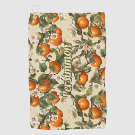 Serviette De Golf Motif Persimmons (Devant)