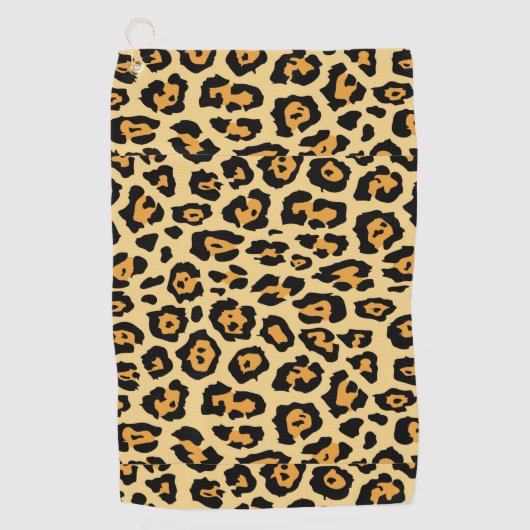 Serviette De Golf Motif Poster de animal Leopard-25560 (Devant)