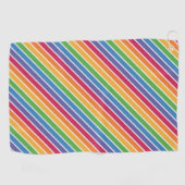 Serviette De Golf Motif Rainbow Stripes (Horizontal)