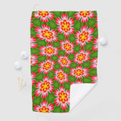 Serviette De Golf Motif Red Lilies (En situation)