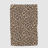 Serviette De Golf Motif répété à effet de fourrure imprimé léopard t (Devant)