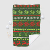 Serviette De Golf Motif répétitif de Noël (En situation)