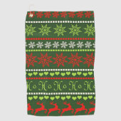 Serviette De Golf Motif répétitif de Noël (Devant)