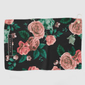 Serviette De Golf Motif rose (Horizontal)