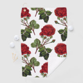 Serviette De Golf Motif Rose Red Long Stem (En situation)