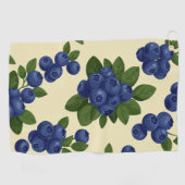 Serviette De Golf Motif sans couture de bleuet dense (Horizontal)