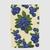 Serviette De Golf Motif sans couture de bleuet dense (Devant)