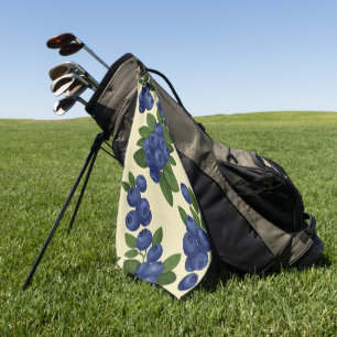 Serviette De Golf Motif sans couture de bleuet dense