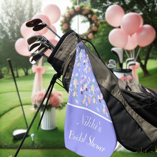 Serviette De Golf Motif sans couture pour mariage de golf