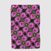 Serviette De Golf Motif simple violet africain de marguerite (Devant)