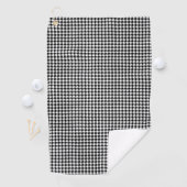 Serviette De Golf Motif Sml Houndstooth BW (En situation)