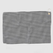 Serviette De Golf Motif Sml Houndstooth BW (Horizontal)