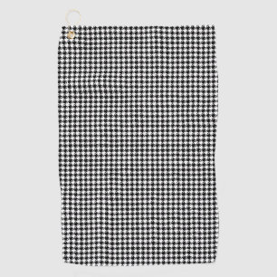 Serviette De Golf Motif Sml Houndstooth BW