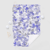 Serviette De Golf Motif Triangle Gris Violet (En situation)
