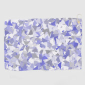 Serviette De Golf Motif Triangle Gris Violet (Horizontal)