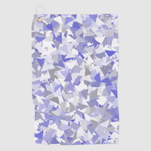Serviette De Golf Motif Triangle Gris Violet (Devant)