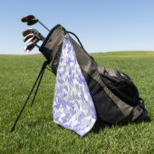 Serviette De Golf Motif Triangle Gris Violet (Vert)