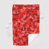 Serviette De Golf Motif Triangle Rouge (En situation)