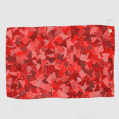 Serviette De Golf Motif Triangle Rouge (Horizontal)
