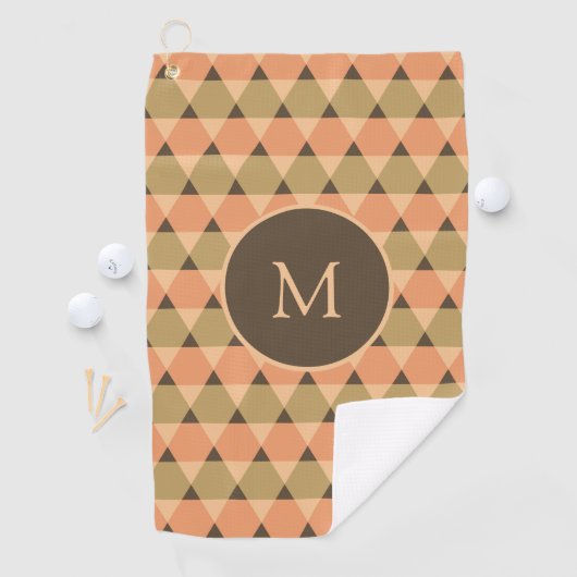 Serviette De Golf Motif triangles (En situation)