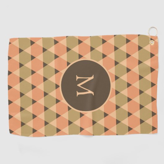 Serviette De Golf Motif triangles (Horizontal)